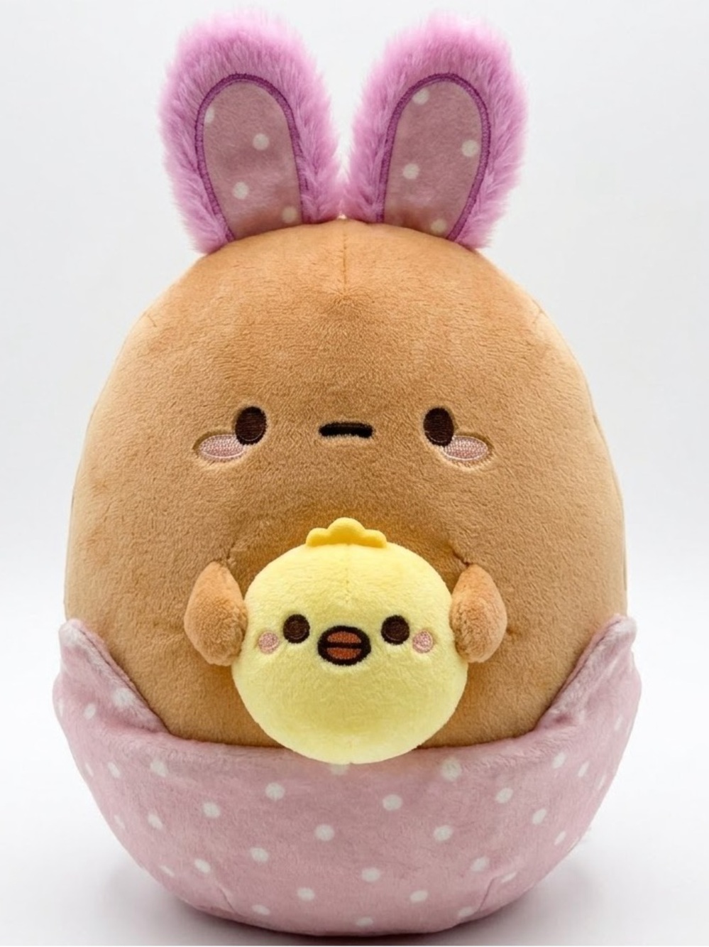 Smoko Tato Potato Bunny in Eggshell and Chicken 8” plush NWOT